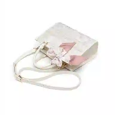 SMILE FOCUS Embroidered PU Tote Bag