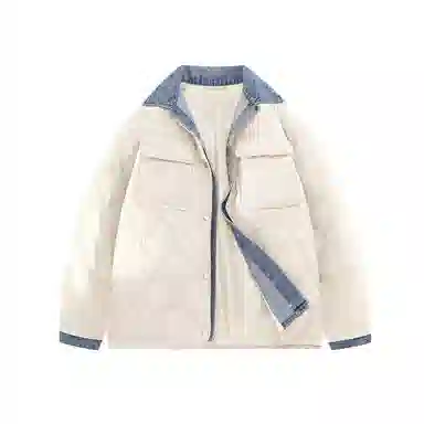 鸭鸭 美式简约品牌字母宽松休闲防风抗寒舒适面包羽绒服 男女同款