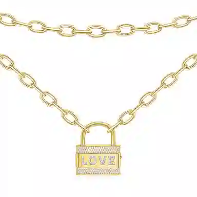 apm Monaco LOVE Pendant Necklace