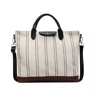 醇龙 高级感通勤斜挎托特包女帆布大容量购物袋休闲单肩包 尼龙 手提包 常规 男女同款情侣款 多色