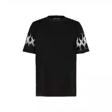 Vision of Super FW23 Flame Print Crewneck T-Shirt Black