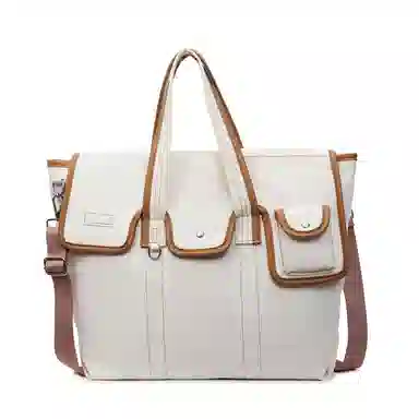 醇龙 时尚百搭方形帆撞色设计 尼龙 托特包单肩手提包 常规 男女同款情侣款 多色