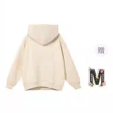 棉购 韩系卡通印花连帽上衣减龄休闲时尚潮流百搭基础款绒衫宽松卫衣 女款