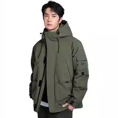 鸭鸭 新山系系列时尚户外登山休闲防寒防风冲锋衣羽绒服 男女同款
