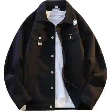 【dme】 美式经典复古潮牌上衣春秋时尚潮流大气长袖夹克宽松百搭多口袋牛仔外套 男女同款