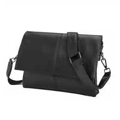 老人头 复古港风通勤简约时尚百搭斜挎包 合成革 单肩包 常规 男款 多色