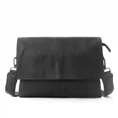 老人头 复古港风通勤简约时尚百搭斜挎包 合成革 单肩包 常规 男款 多色