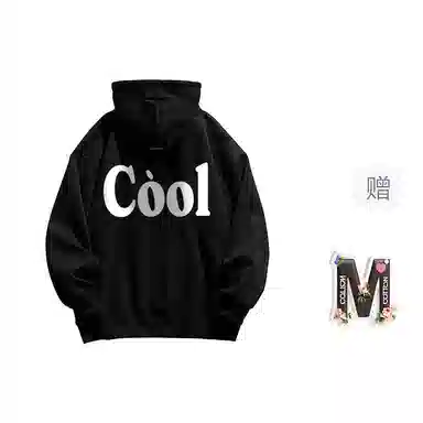 棉购 美式重磅潮流连帽学生高街时尚休闲百搭加绒加厚宽松卫衣 女款