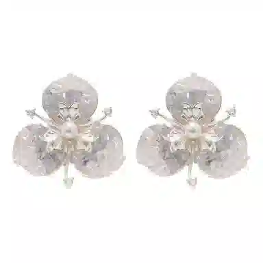 Lanyao Crystal Blossom Earrings