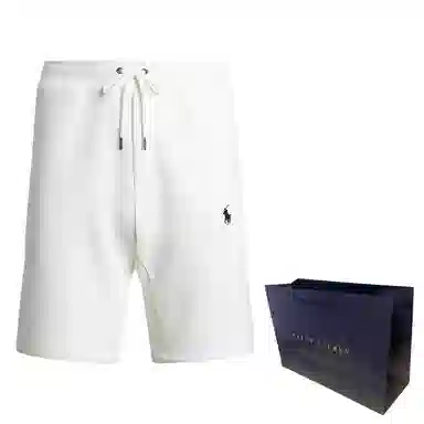 Polo Ralph Lauren Logo Embroidered Knit Shorts White