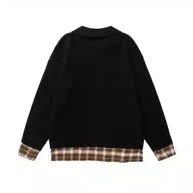 SY Plaid Patchwork Sweater