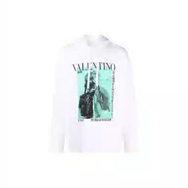 Valentino SS22 Logo Hoodie White