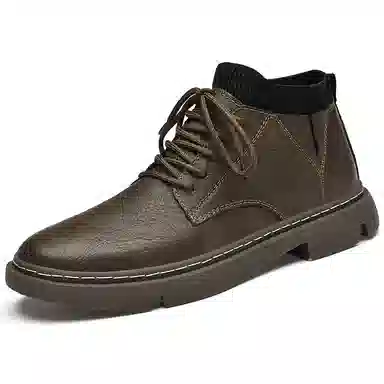 简约小众风格 融合潮流通勤等多元特质 短筒 马丁靴 男款