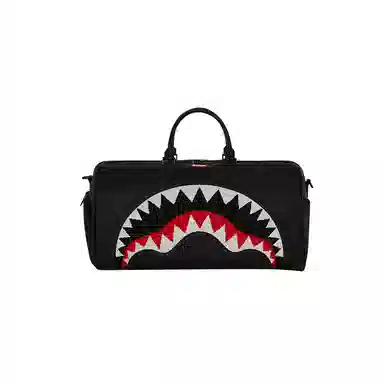 SPRAYGROUND Shark Logo PVC Tote Bag Black