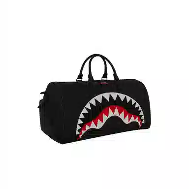 SPRAYGROUND Shark Logo PVC Tote Bag Black