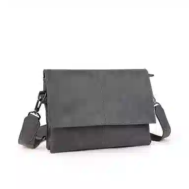 老人头 复古港风通勤简约时尚百搭斜挎包 合成革 单肩包 常规 男款 多色