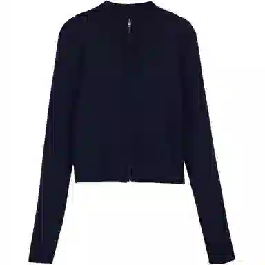 苏九儿 拉链设计感修身长袖针织衫 女款