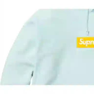 Supreme FW17 Box Logo Hooded Sweatshirt Ice Blue