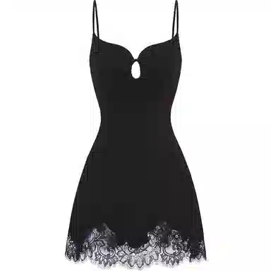 NANA JACQUELINE Lace Splice Slip Dress