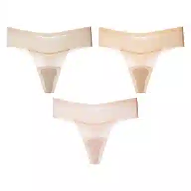 二三二三 隐形无痕运动瑜伽防尴尬线超薄一片式透气吸汗亲肤舒适不夹臀简约百搭日常短裤 丁字裤 女款