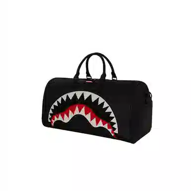 SPRAYGROUND Shark Logo PVC Tote Bag Black