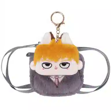 抱竹 小羊古力灵能百分百 灵幻新隆可爱 涤纶（聚酯纤维） 耳机包 男女同款情侣款 多色