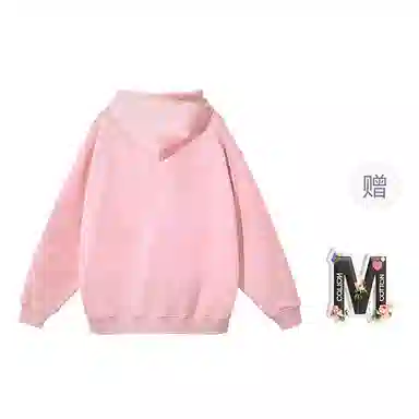 棉购 韩系甜美百搭小狗卡通印花连帽上衣学生休闲时尚宽加绒加厚卫衣 女款