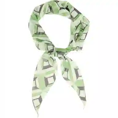 美洋 几何风 聚酯纤维 丝巾 男女同款情侣款