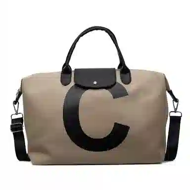 醇龙 休闲高级感通勤 尼龙 单肩包手提包 常规 男女同款情侣款 黑色/卡其