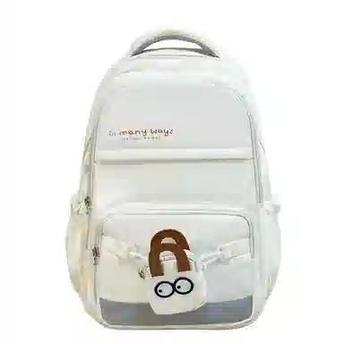 醇龙 学院风简约百搭电脑背包 尼龙 双肩包 常规 男女同款情侣款 多色