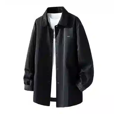 【dme】 小个子男生春秋显高韩系夹克秋季宽松百搭气质有型翻领外套防风防水工装风衣 男女同款