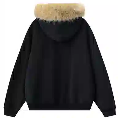 ER Minimalist Pearl Decor Hoodie Jacket