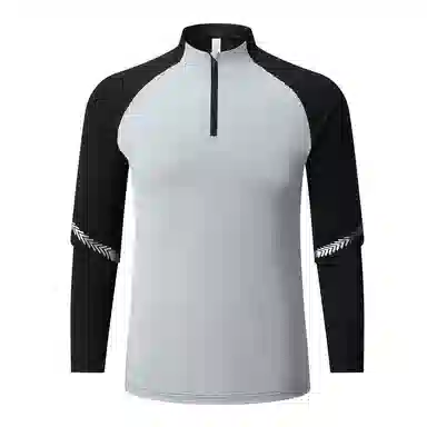 户外多场景适用速干吸湿排汗半拉链运动上健身衣 男款