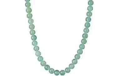 石头记 能量疗愈 守护转运 水泥退散 绿色串珠锁骨链 国风古韵优雅气质 寓意轻奢小众设计高级感配饰 #好运 东陵玉 项链 女款