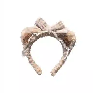 希铃 蝴蝶结猫耳朵可爱#好运 聚酯纤维 发箍 女款