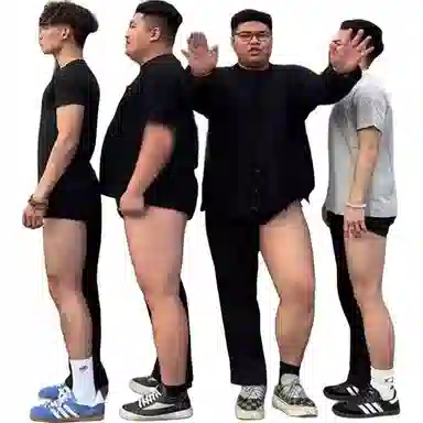 布客行 胖子瘦子可穿黑色弯刀垂感冰丝凉感夏季潮流显腿长显高显瘦百搭阔腿休闲裤百搭拖地长裤子西裤西装裤 男女同款