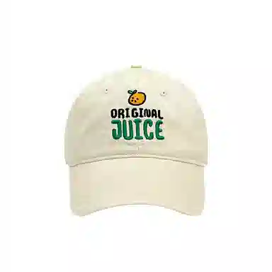 小橘子字母刺绣原宿风百搭棒球帽夏季遮阳防晒大头围显脸小简约日常百搭时尚街头风 棉 鸭舌帽 男女同款情侣款