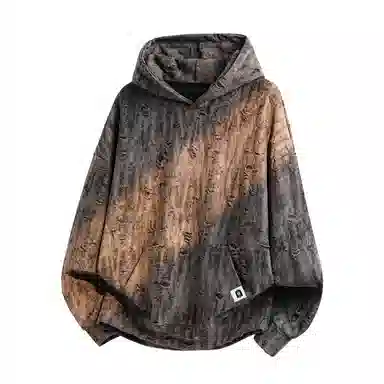 Dunhuang Vintage Tie-Dye Hoodie