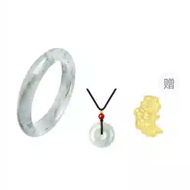【甄选特级多翠】 水贝 新中式宫廷风古典 清冷优雅青山黛日常通勤百搭 吉祥如意平安顺遂雅韵轻奢质感 #好运 天然 天山翠 手镯 女款