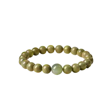 【高品质绿檀 】 色菲尔 转运玉珠 新中式国潮平安喜乐招财文玩盘玩佛珠念珠静心凝神学生男生时尚百搭#好运 檀木 手串 男女同款情侣款