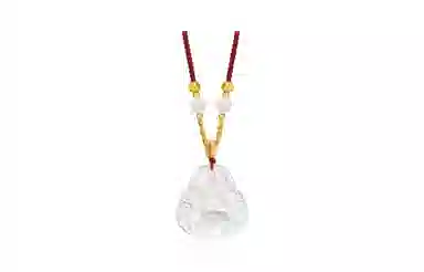 百利金 本命佛公 国潮复古新中式平安纳福吉祥顺遂本命年精致轻奢经典百搭小众设计转运珠吊坠锁骨链#好运 玉髓 项链 男女同款情侣款