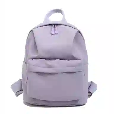 醇龙 古着感纯色防水电脑登山背包 尼龙 双肩包 男女同款情侣款 多色