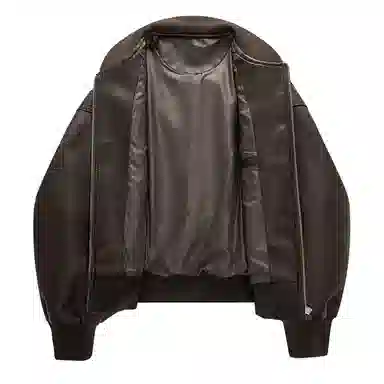 SNOW FLYING Pilot PU Leather Jacket