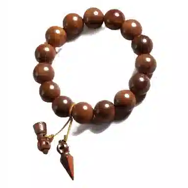 書卓 正宗 护身百年深山老树龄原木挂件平安#好运 雷击木 木作手串 男女同款情侣款