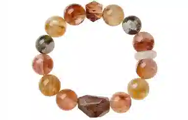 石头记 做个富婆 诸事顺利 显白通勤百搭#好运天然 红胶花 手串 女款