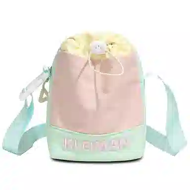 醇龙 可爱多巴胺运动撞色雨伞水壶包少女轻便 尼龙 单肩包 女款 多色