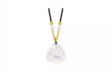 百利金 本命佛公 国潮复古新中式平安纳福吉祥顺遂本命年精致轻奢经典百搭小众设计转运珠吊坠锁骨链#好运 玉髓 项链 男女同款情侣款