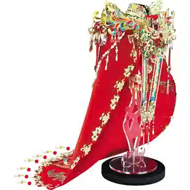 锦象鹤 十里红妆霞帔 拼装模型