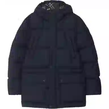 Burberry FW25 Loose Hoodie Down Jacket Men