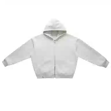 【dme】 日式简约复古休闲宽松重磅港风运动日常户外拉链连帽潮牌口袋百搭纯色长袖上衣秋季情侣外套卫衣 男女同款